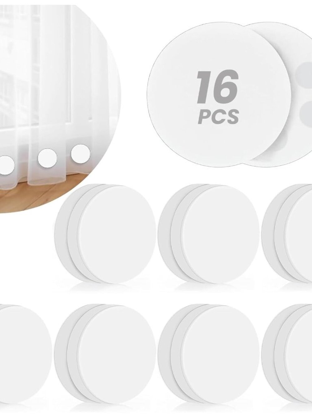16 Pack Shower Curtain Weights, Silicone Covered Curtain Magnets